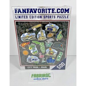 NEW! FanFavorite Limited Edition Sports Puzzle – City Pride Miami (500 Pieces)